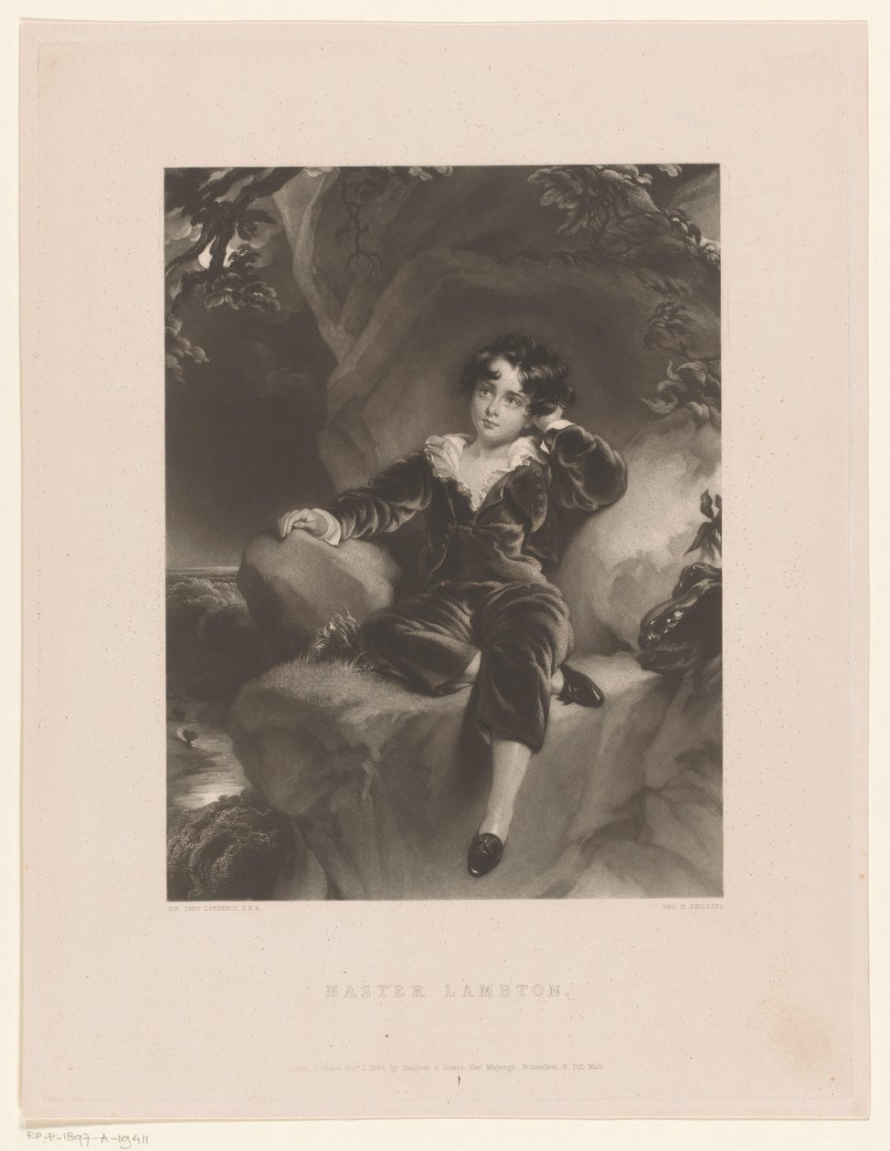 Portræt af Charles William Lambton Portret af Charles William Lambton af George Henry Phillips