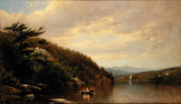 Sejlads på Lake George af George Henry Smillie