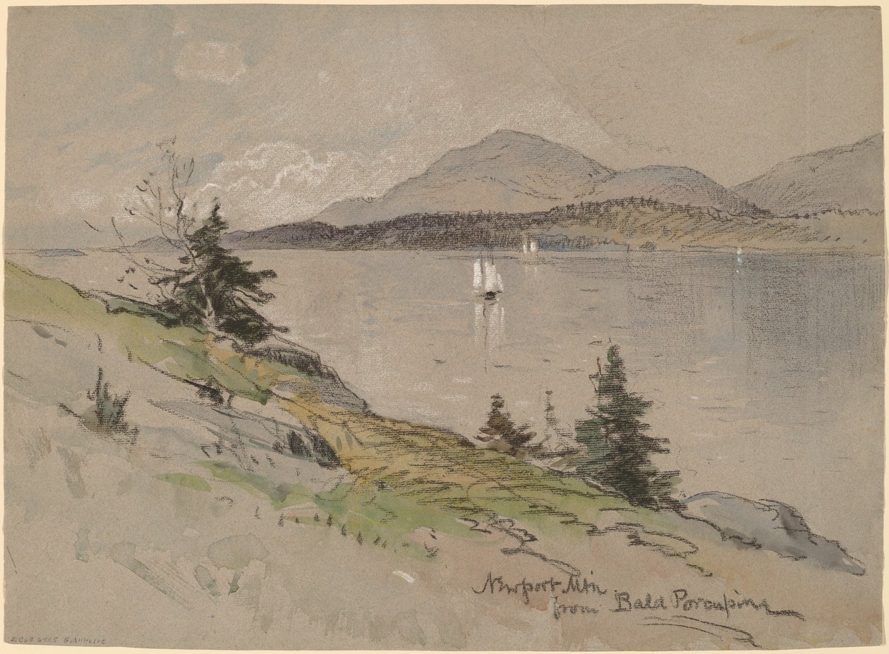 Newport Mountain fra Bald Porcupine af George Henry Smillie