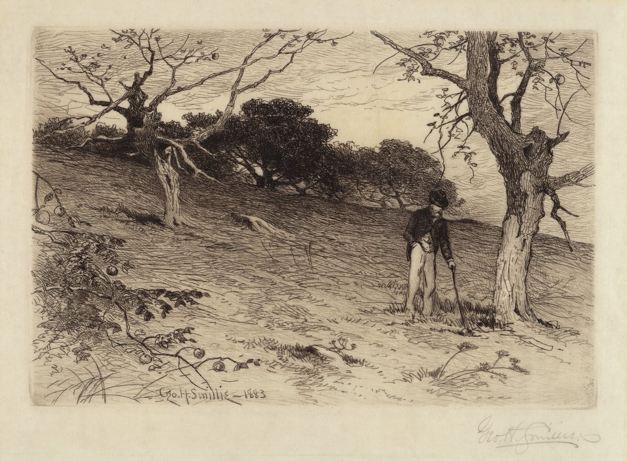 Old New England Orchard af George Henry Smillie