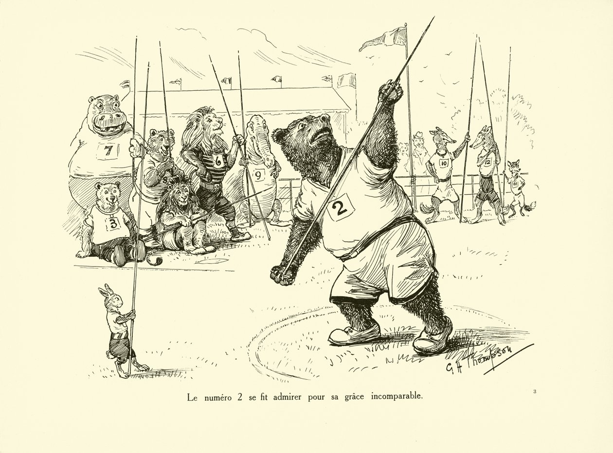 Nummer 2 blev beundret for sin uforlignelige ynde (litografi) af George Henry Thompson