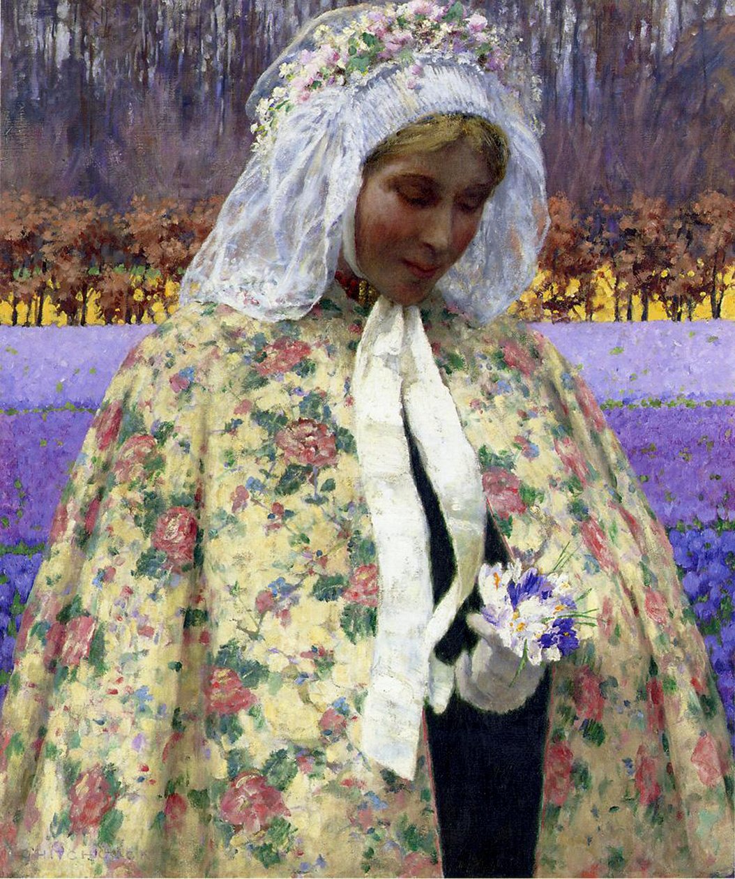 Påske, en Brud i Brabant, c.1904 af George Hitchcock