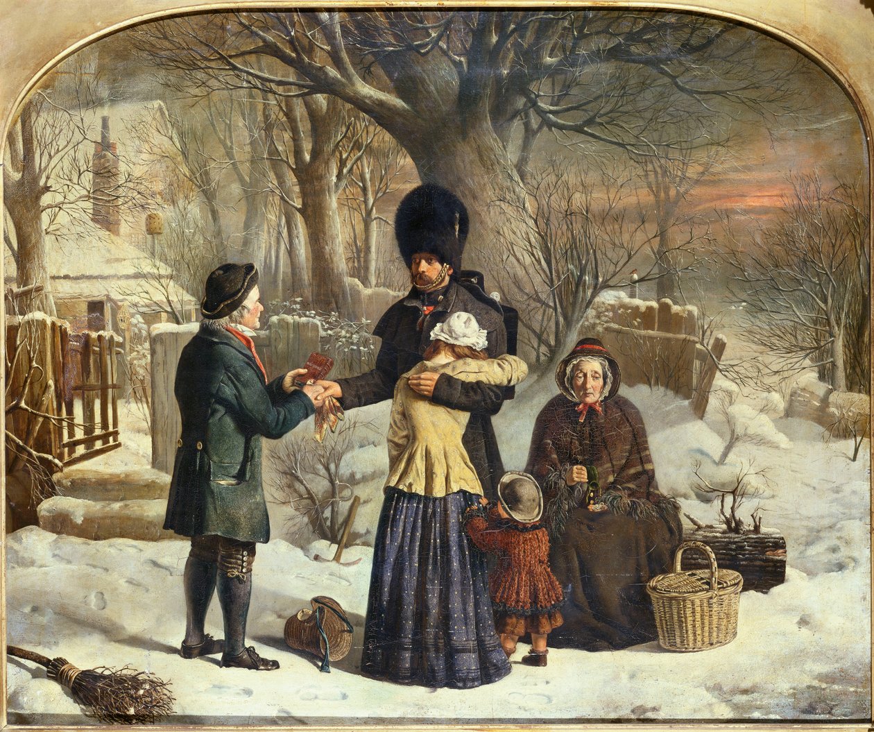 Soldatens farvel, forældrenes gave [afrejse til Krim] af George Housman Thomas