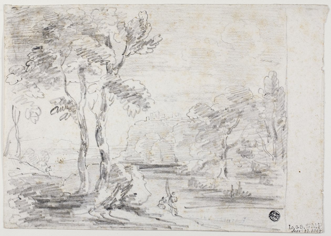 Arkadisk landskab, 1805 af George Howland Beaumont