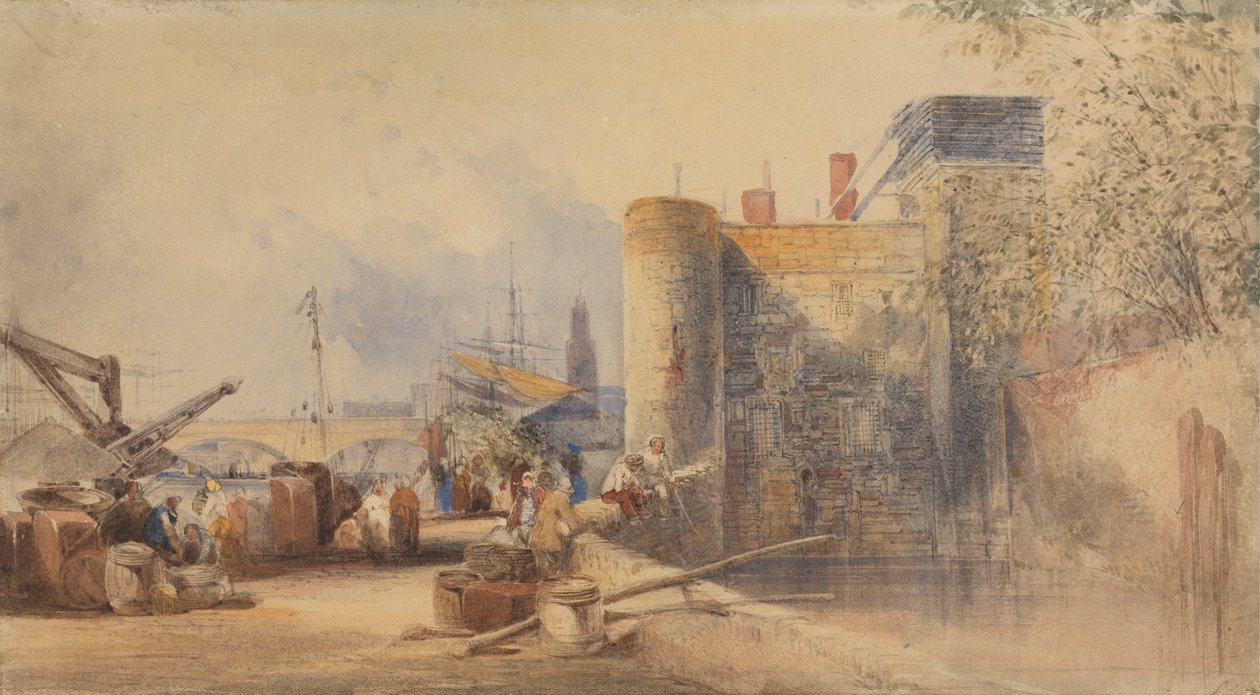 Moat ved Tower of London af George Howse