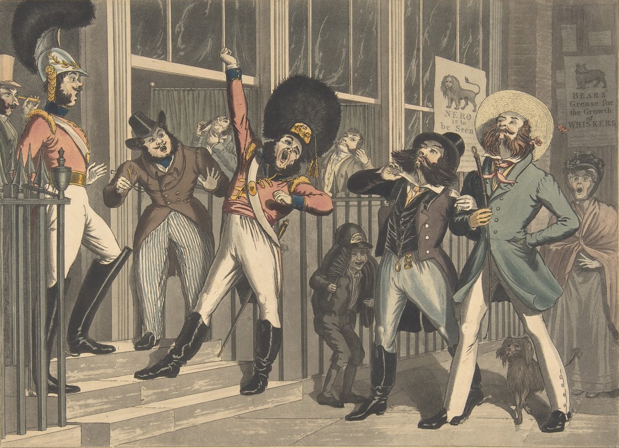 The Rival Whiskers, ca. 1824. Skabere: George Hunt, Theodore Lane. af George Hunt, Theodore Lane