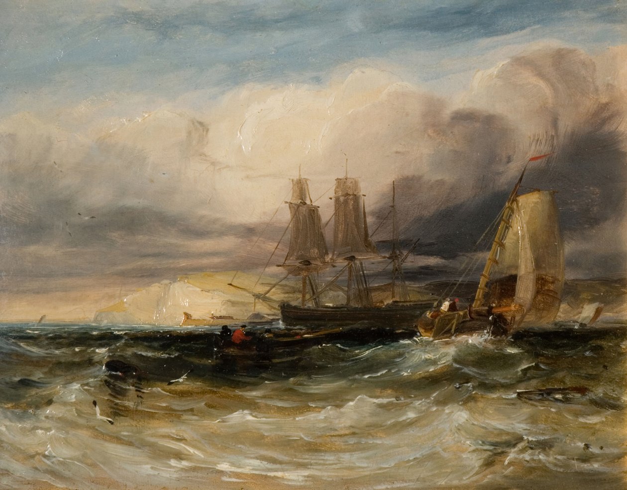 På Themsen - Tilbury Fort, 1840. af George Hyde Chambers