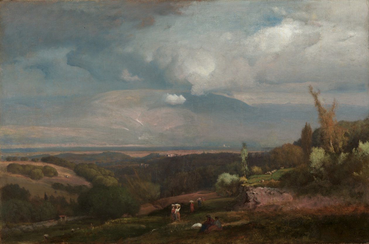 Nærmer sig storm fra Alban Hills, 1871. af George Inness