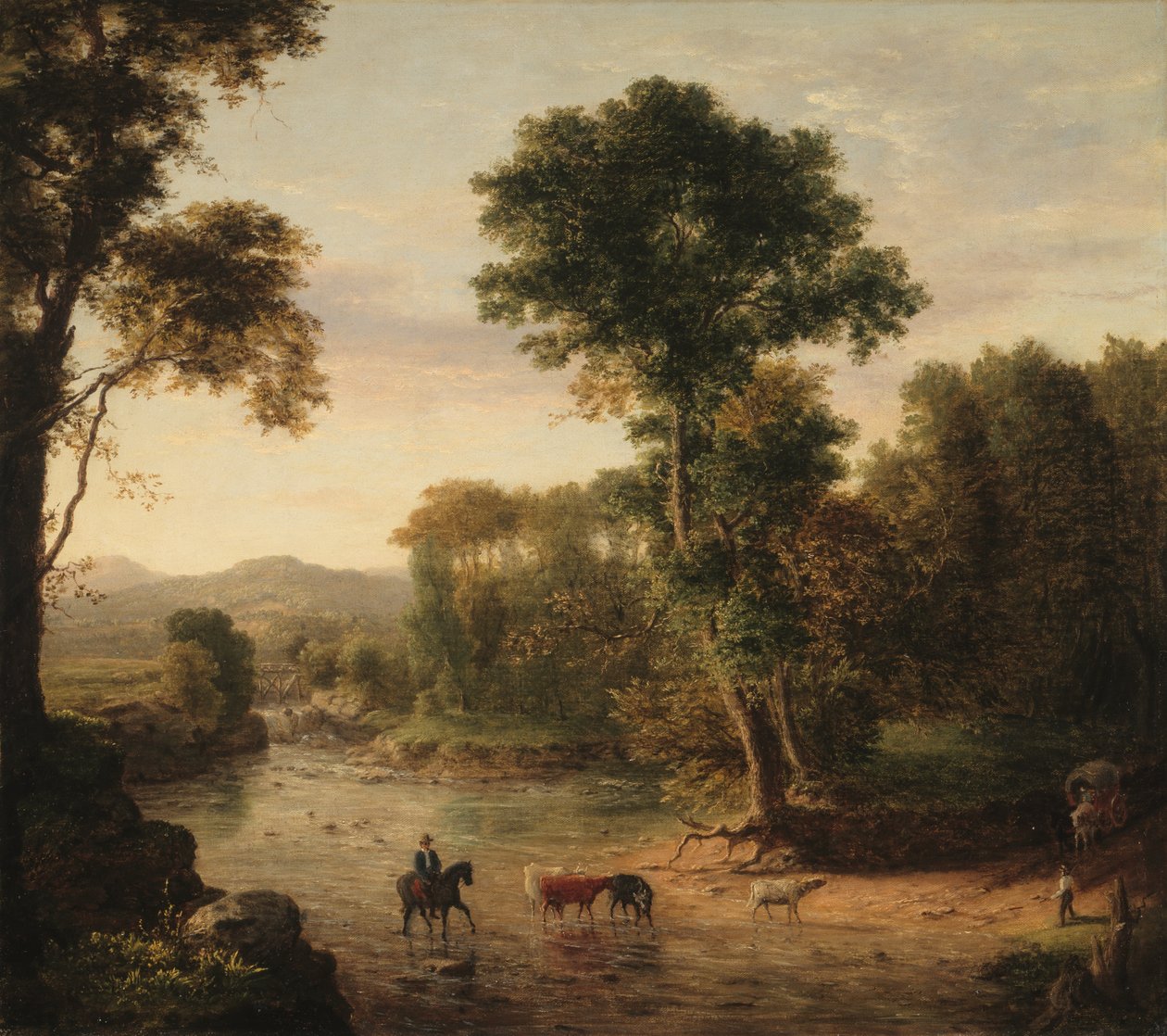 Krydser Ford, 1848. af George Inness