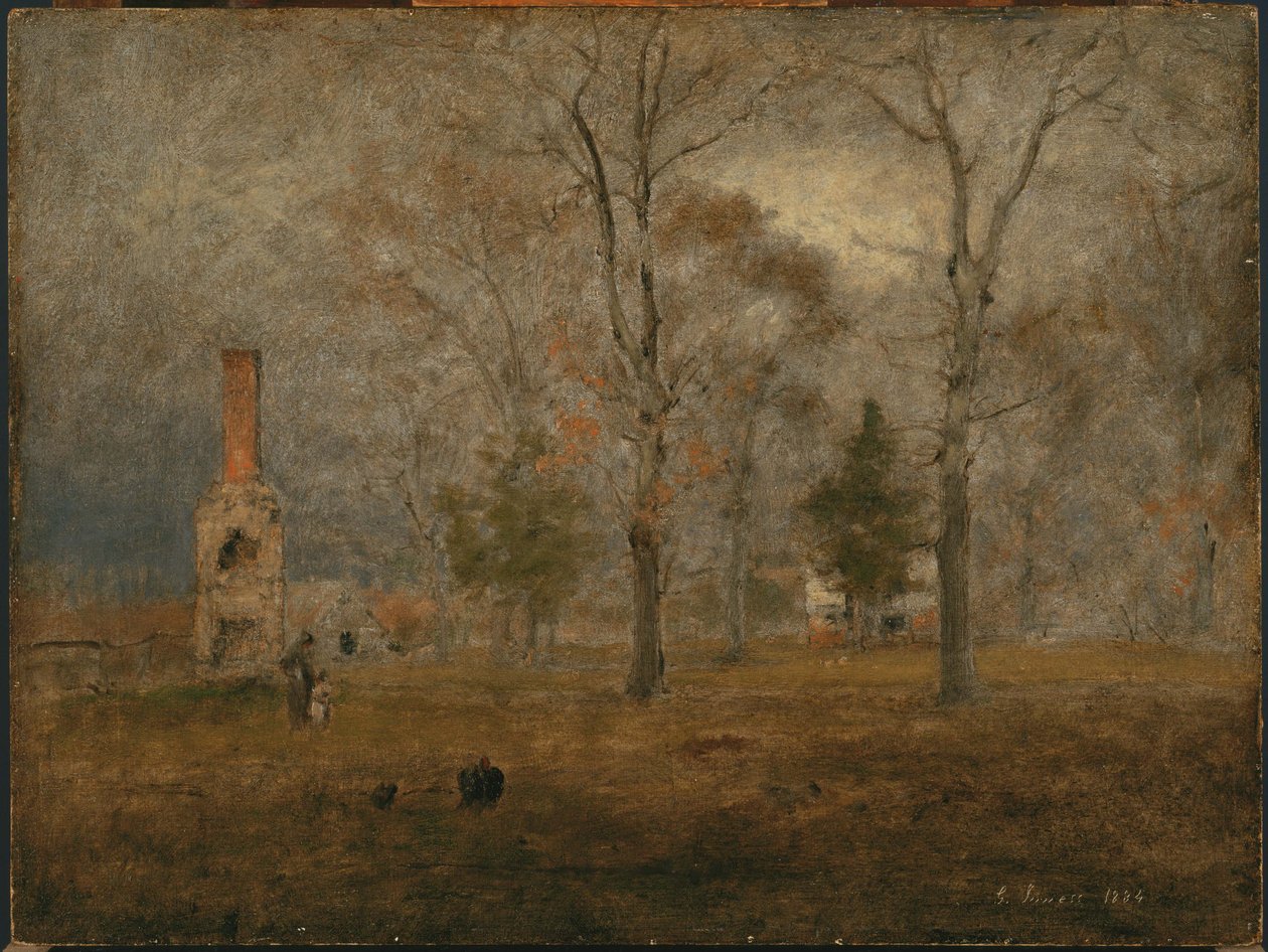 Grå dag, Goochland af George Inness
