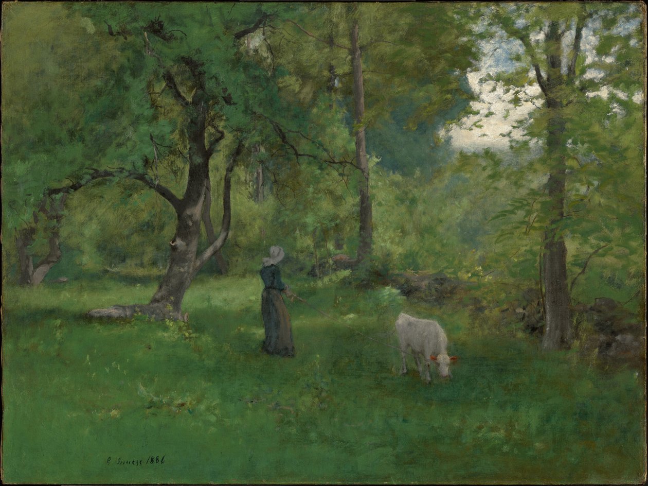 Grønt landskab af George Inness