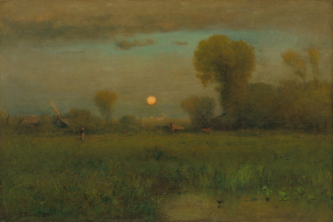 Harvest Moon, 1891. af George Inness