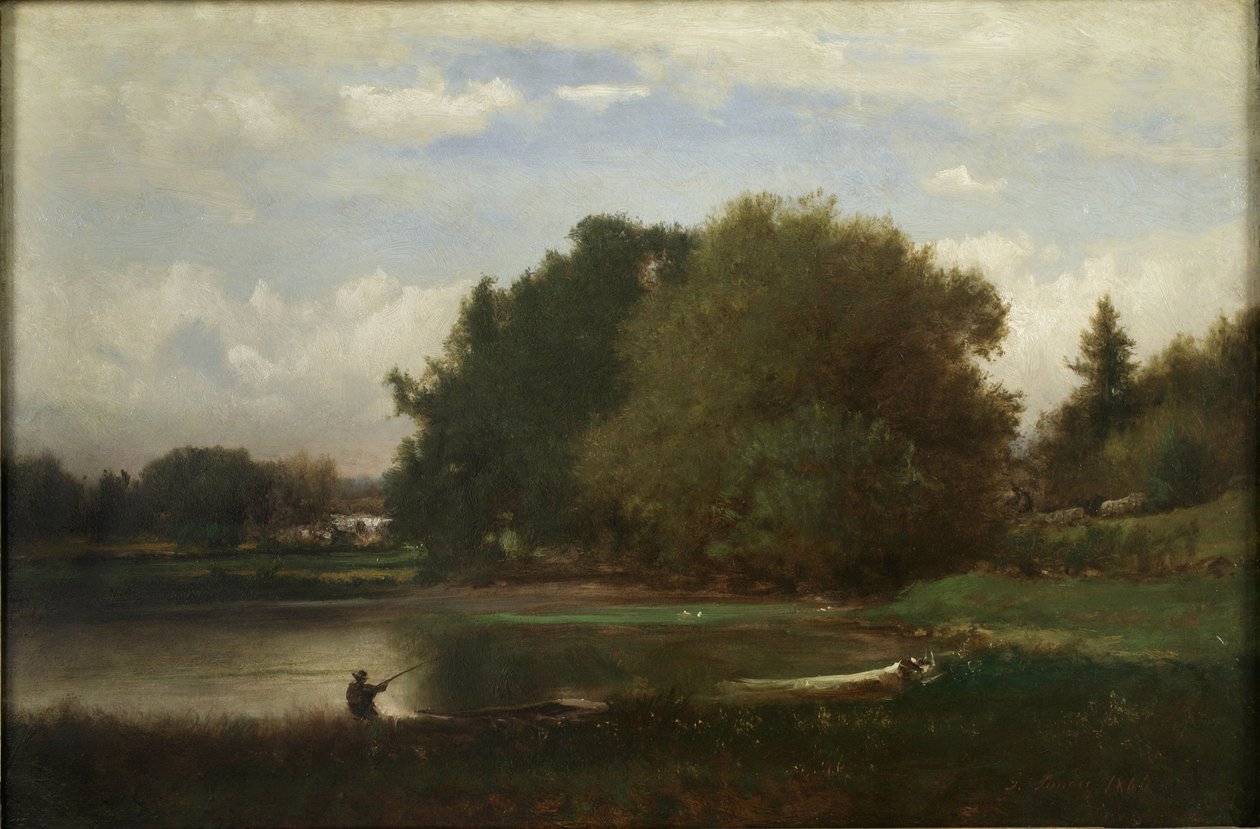 Landskab af George Inness
