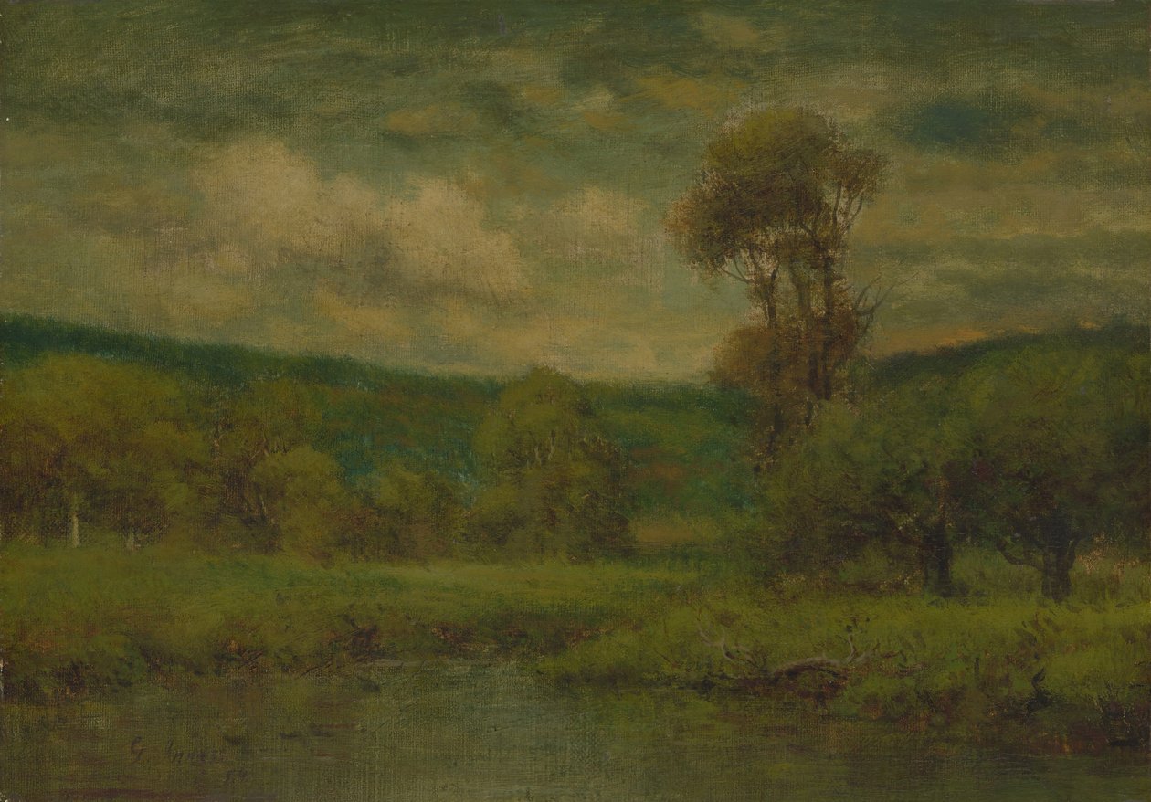 Landskab, 1884 eller 1889. af George Inness