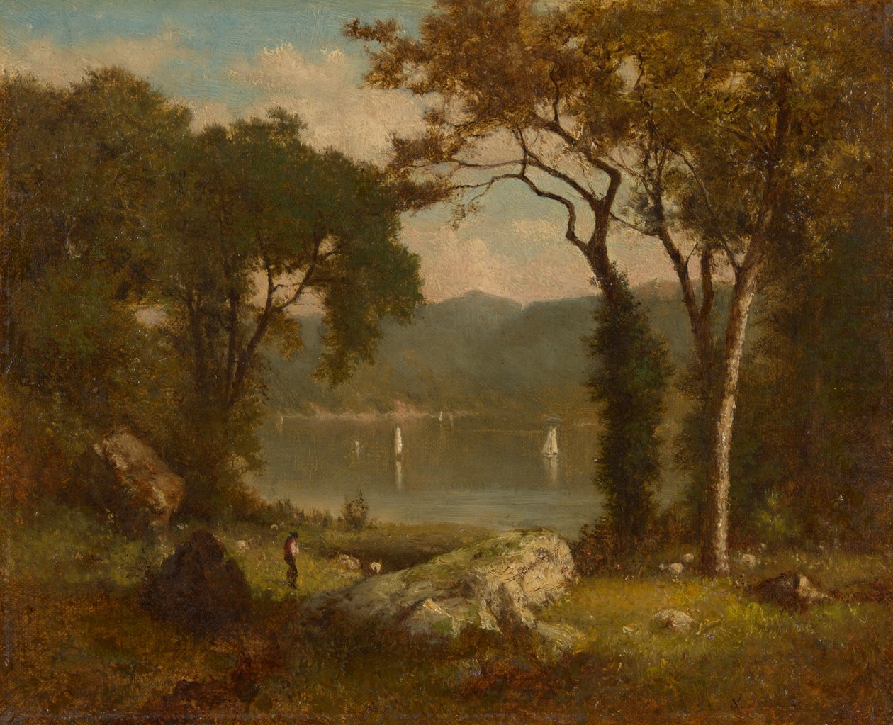 Romantisk landskab af George Inness