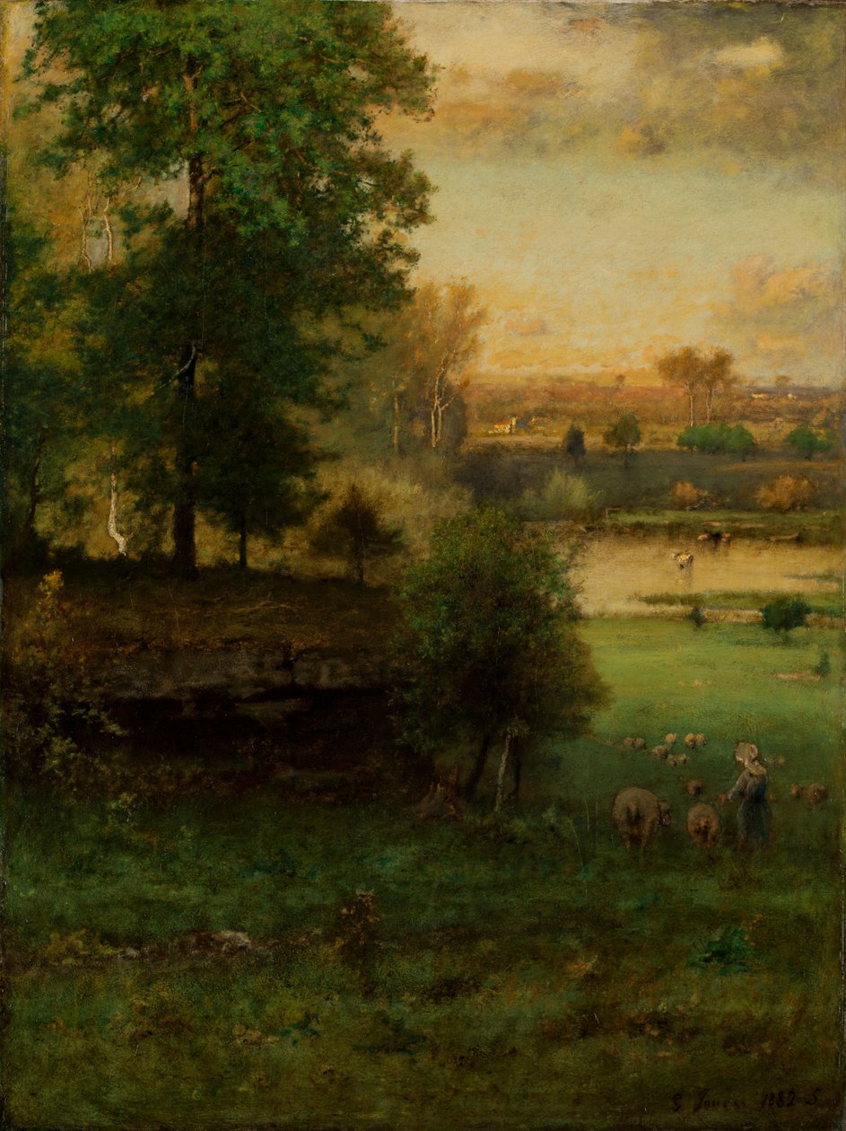 Scene ved Durham, en idyl af George Inness