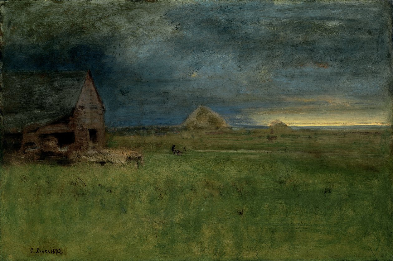 The Lonely Farm, Nantucket af George Inness