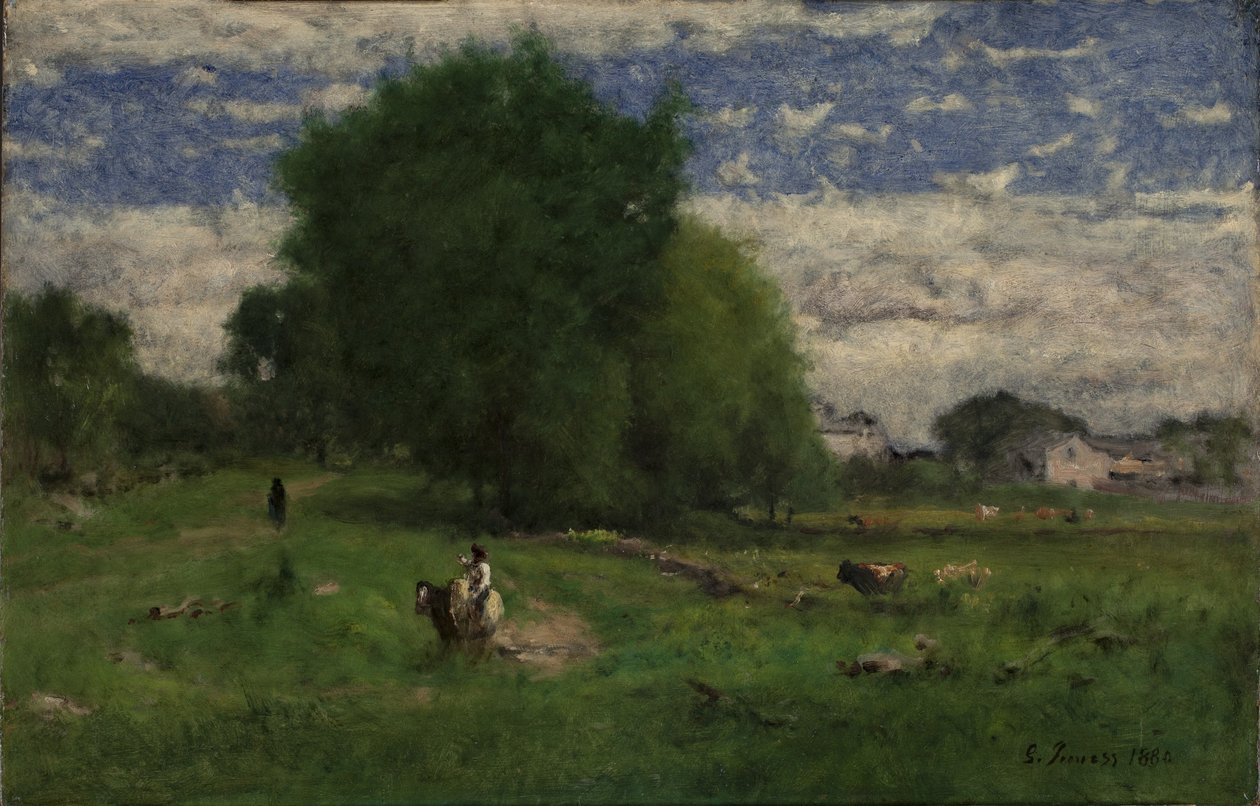 Vejen til landsbyen, Milton af George Inness
