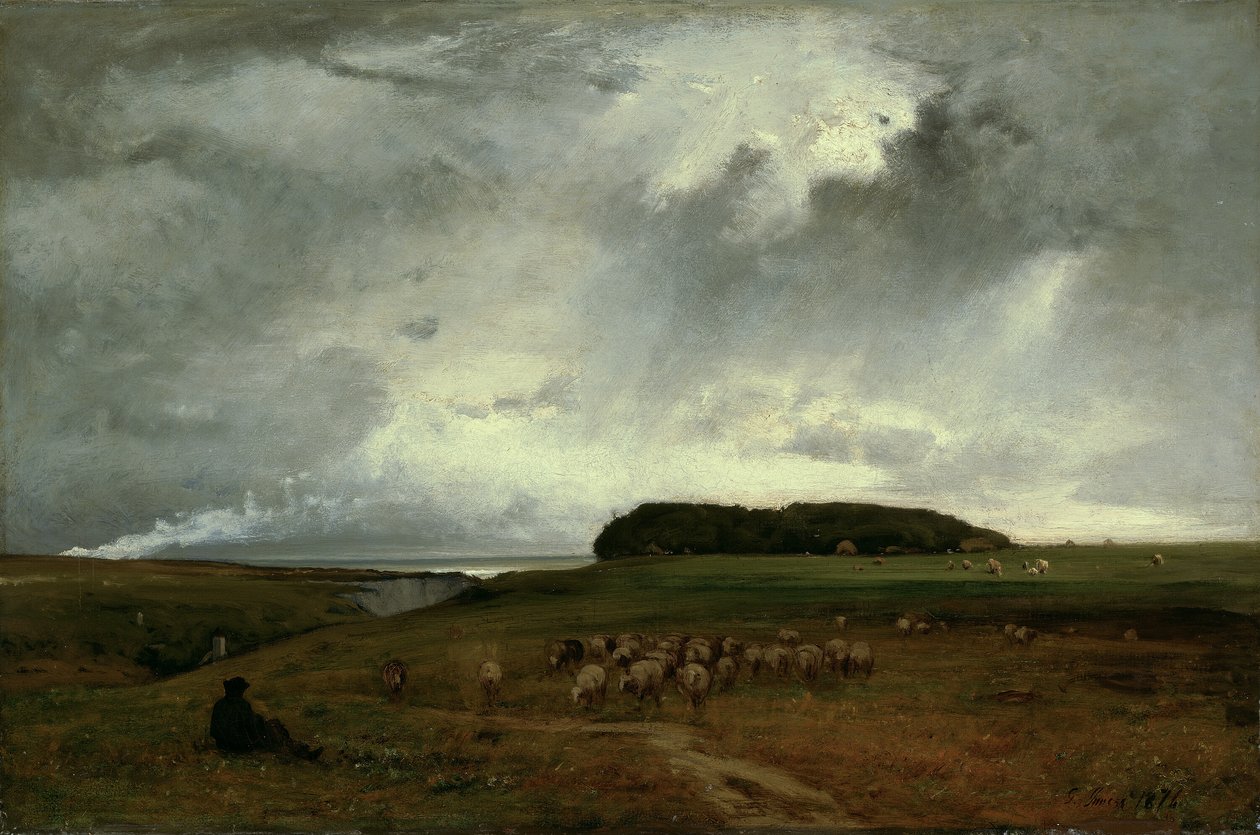 Stormen, 1876. af George Inness