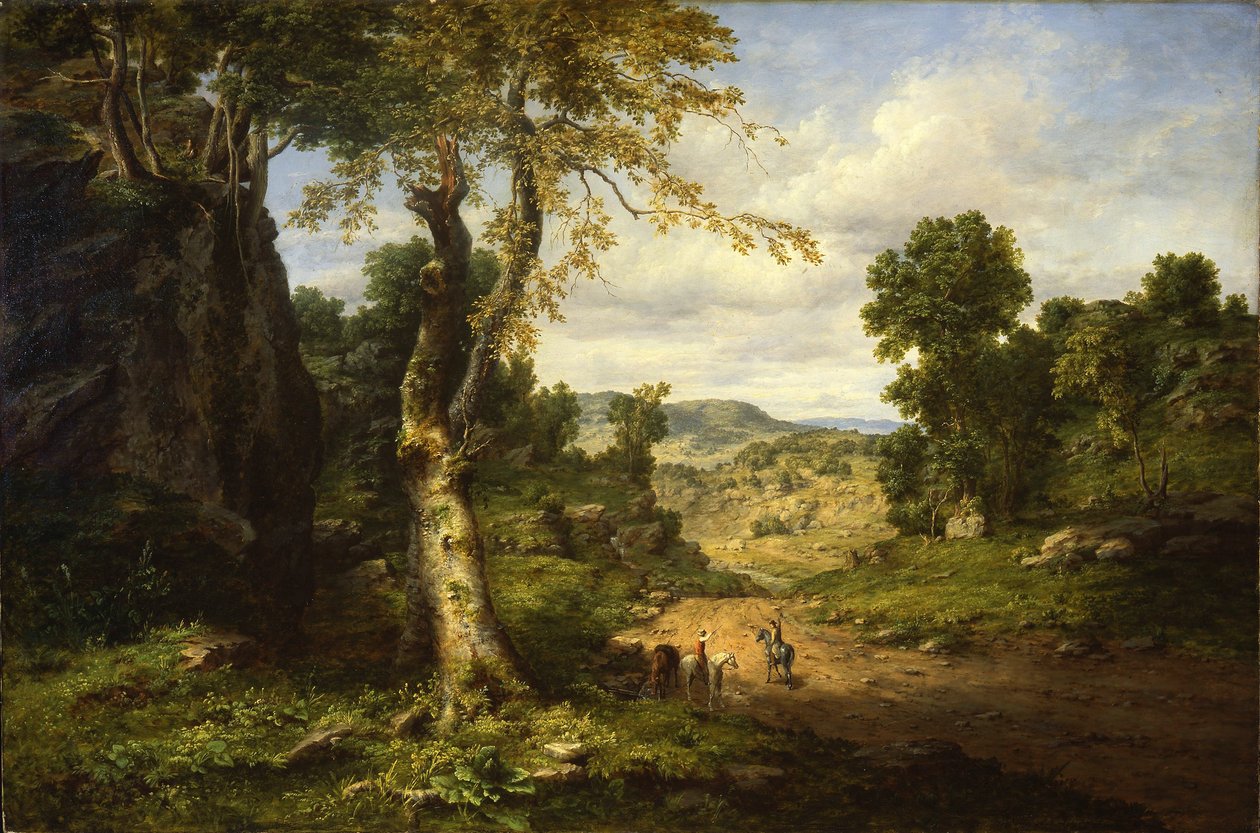 Udsigt i Berkshire County, Massachusetts, der rydder op efter en septemberstorm af George Inness