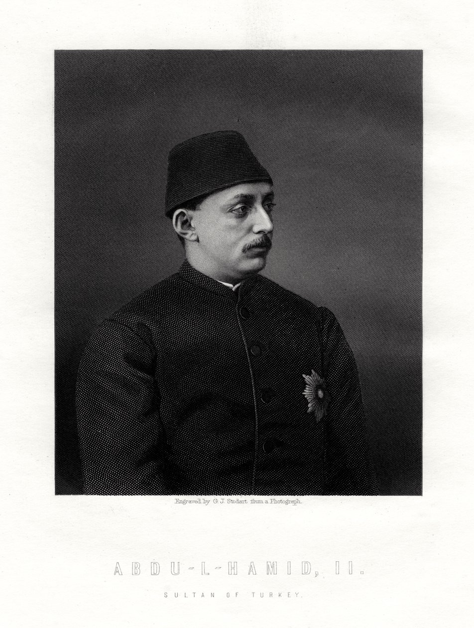 Abd-ul-Hamid II, sidste sultan fra Det Osmanniske Rige, 1800-tallet. af George J. Stodart