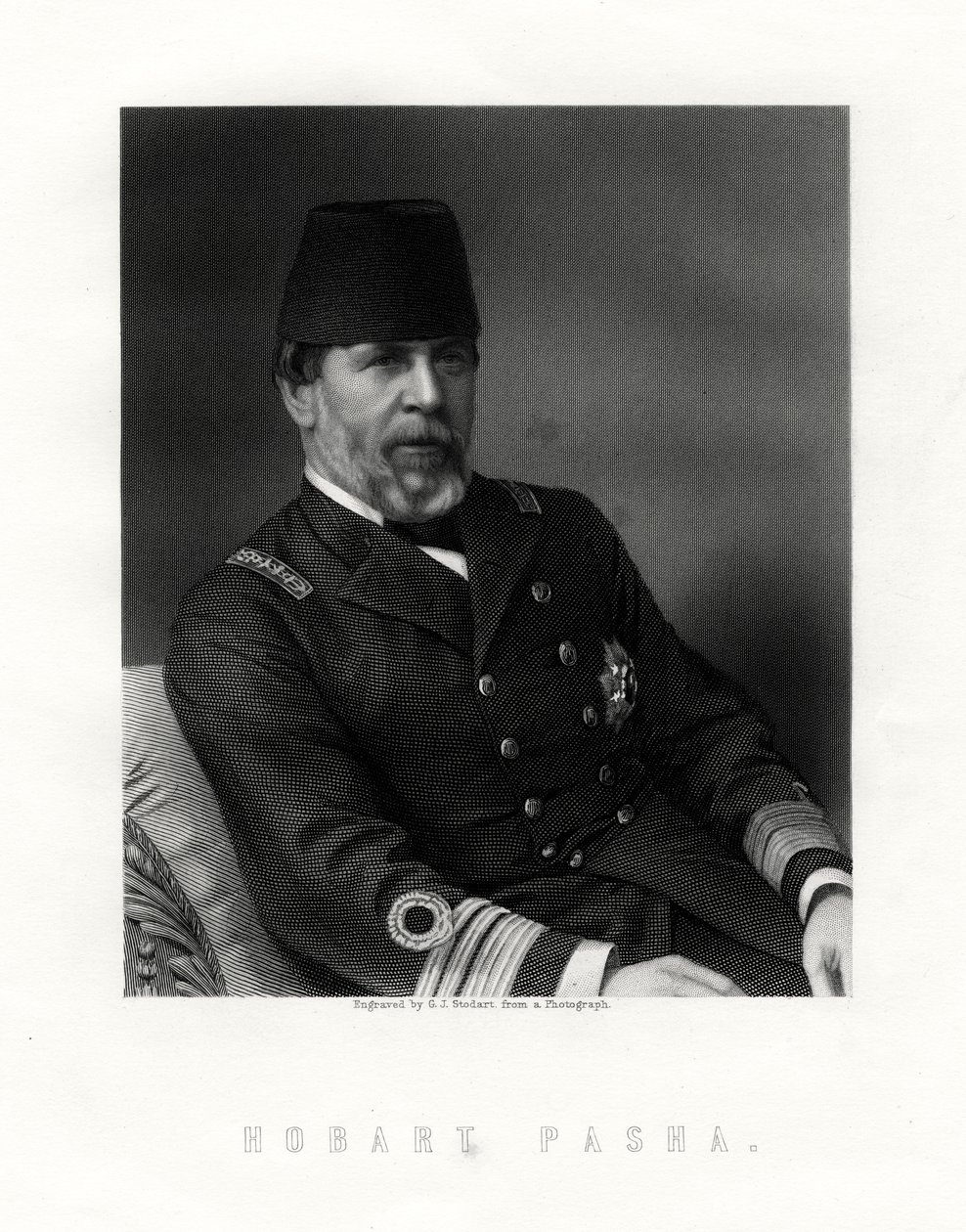 Augustus Charles Hobart-Hampden, 1822-1886, engelsk flådekaptajn af George J. Stodart