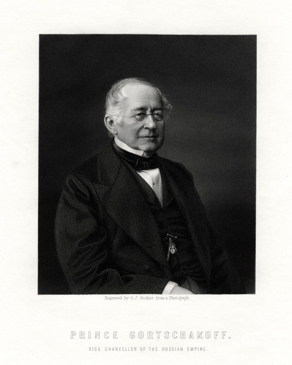 Prins Gorchakov, russisk diplomat, 1800-tallet af George J. Stodart