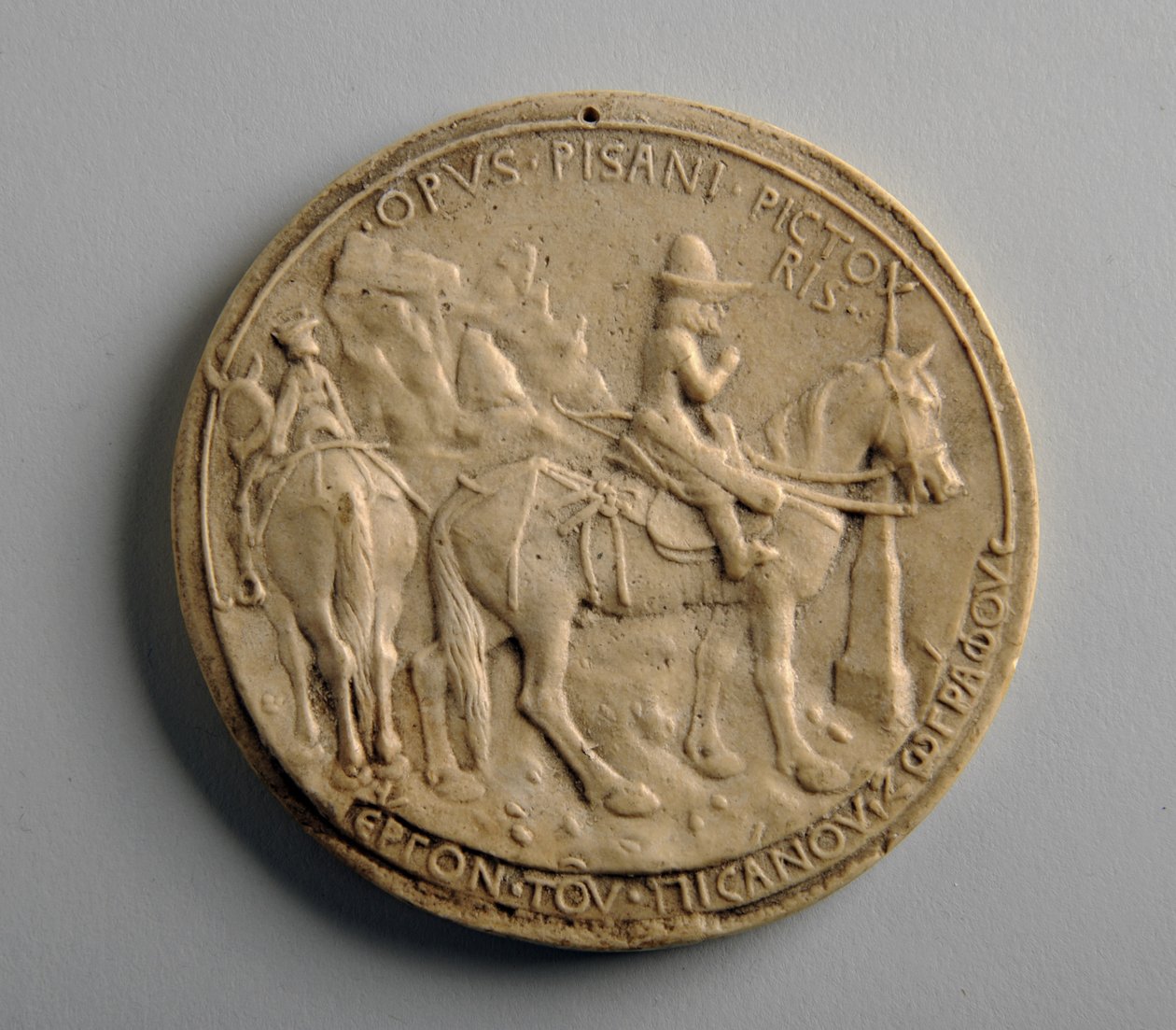 Gipsmedaljon (gips) af George James Frampton