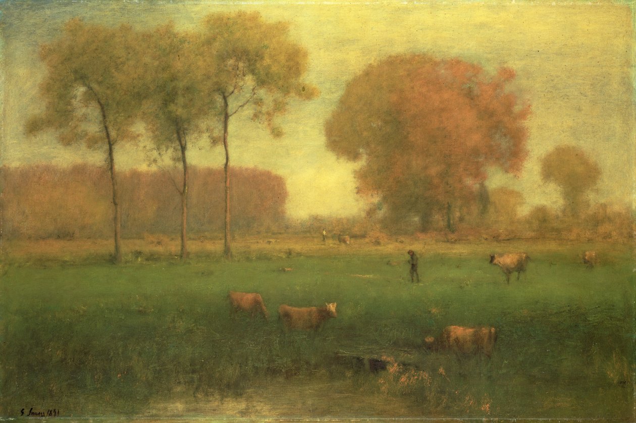 Indian Summer, 1891 af George Jnr. Inness