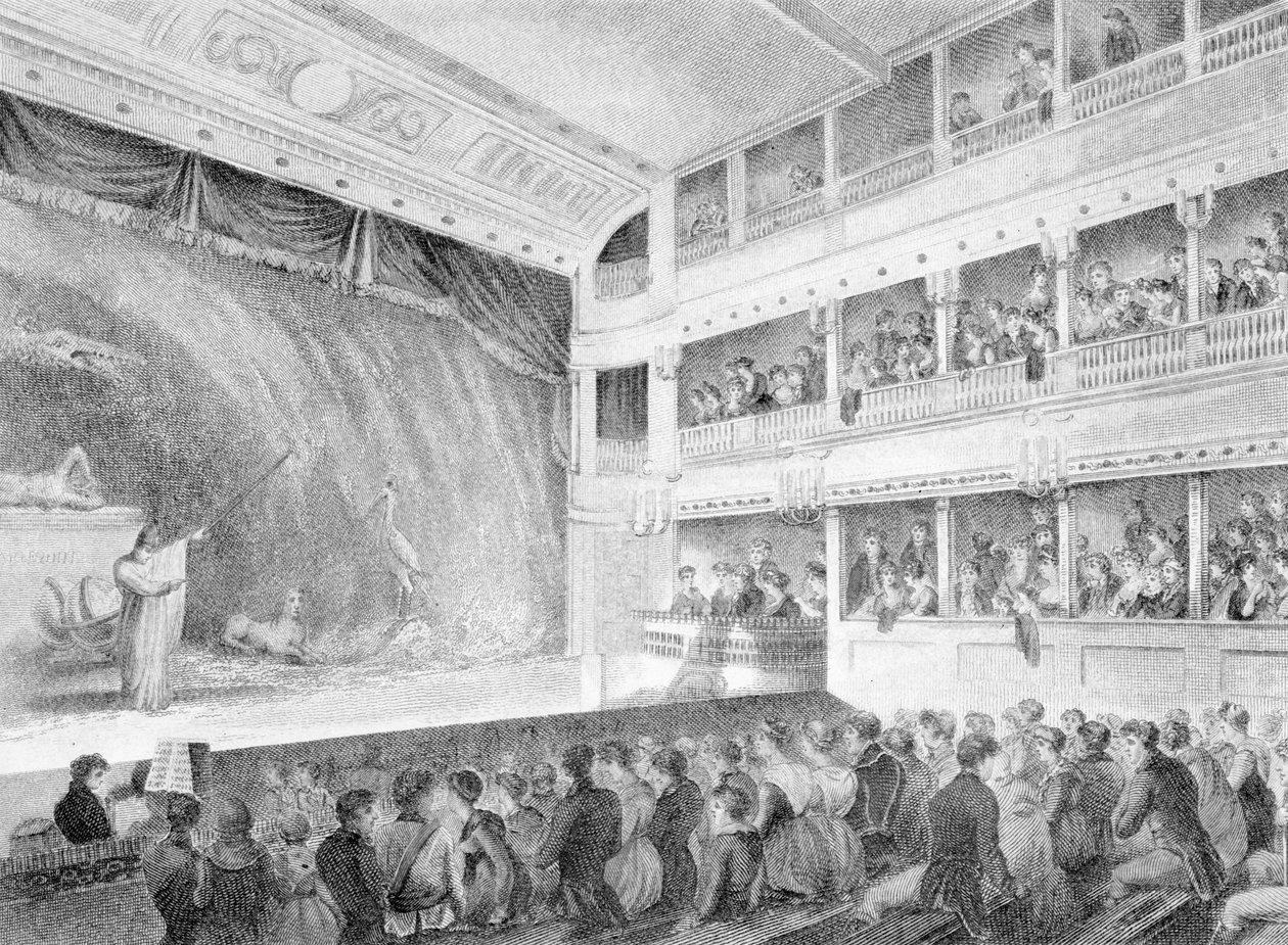 Interiør af Little Theatre, Haymarket i London, 1815 af George Jones