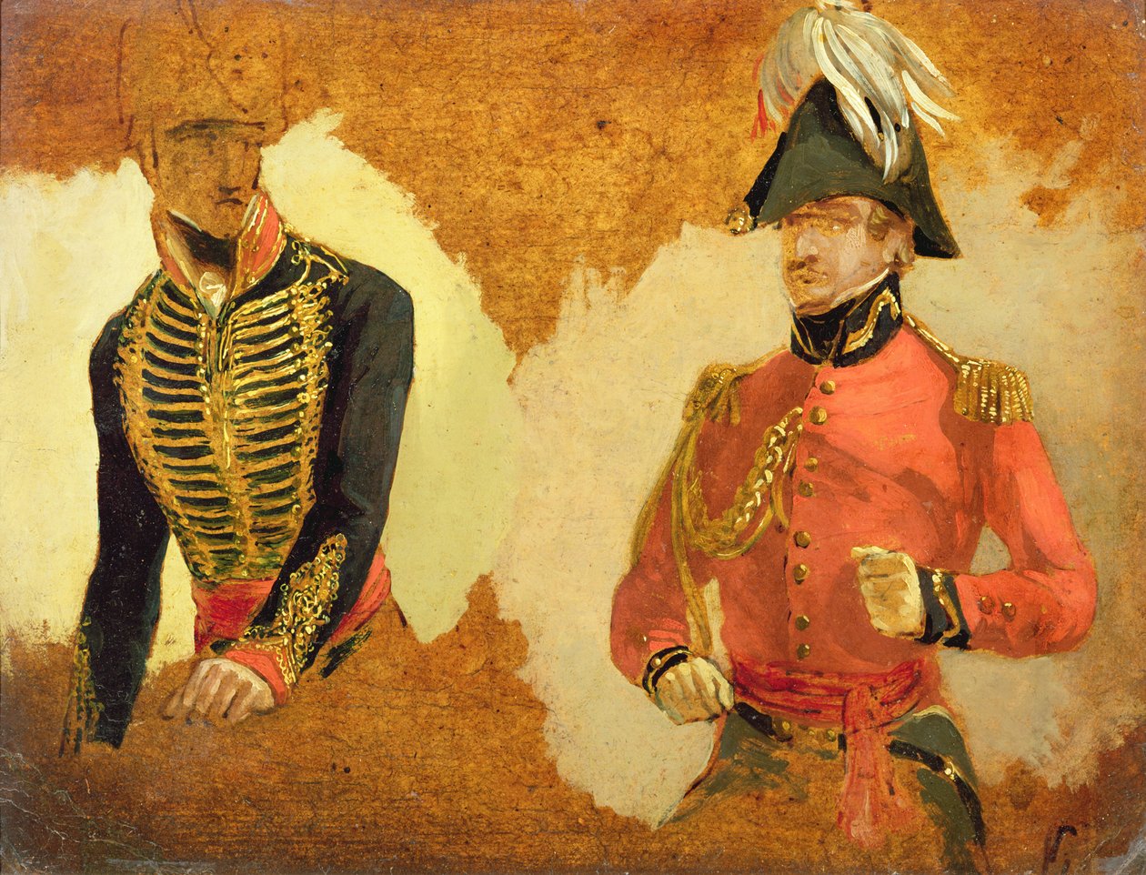 Studier af Royal Horse Artillery Uniform og af en A.D.C. til den øverstbefalende: en undersøgelse til 
