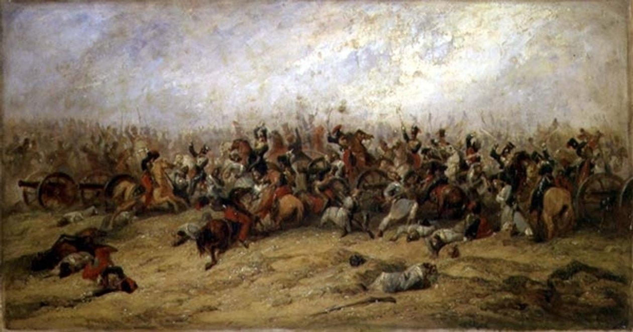 The Conflict at the Guns, Balaclava, 1854 af George Jones