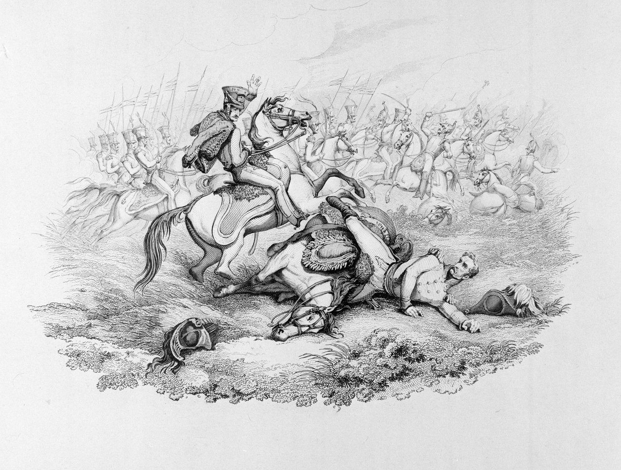 ?Det mindeværdige slag ved Waterloo - Marshal Blüchers farlige situation i slaget ved Ligny, 1815? af George Jones