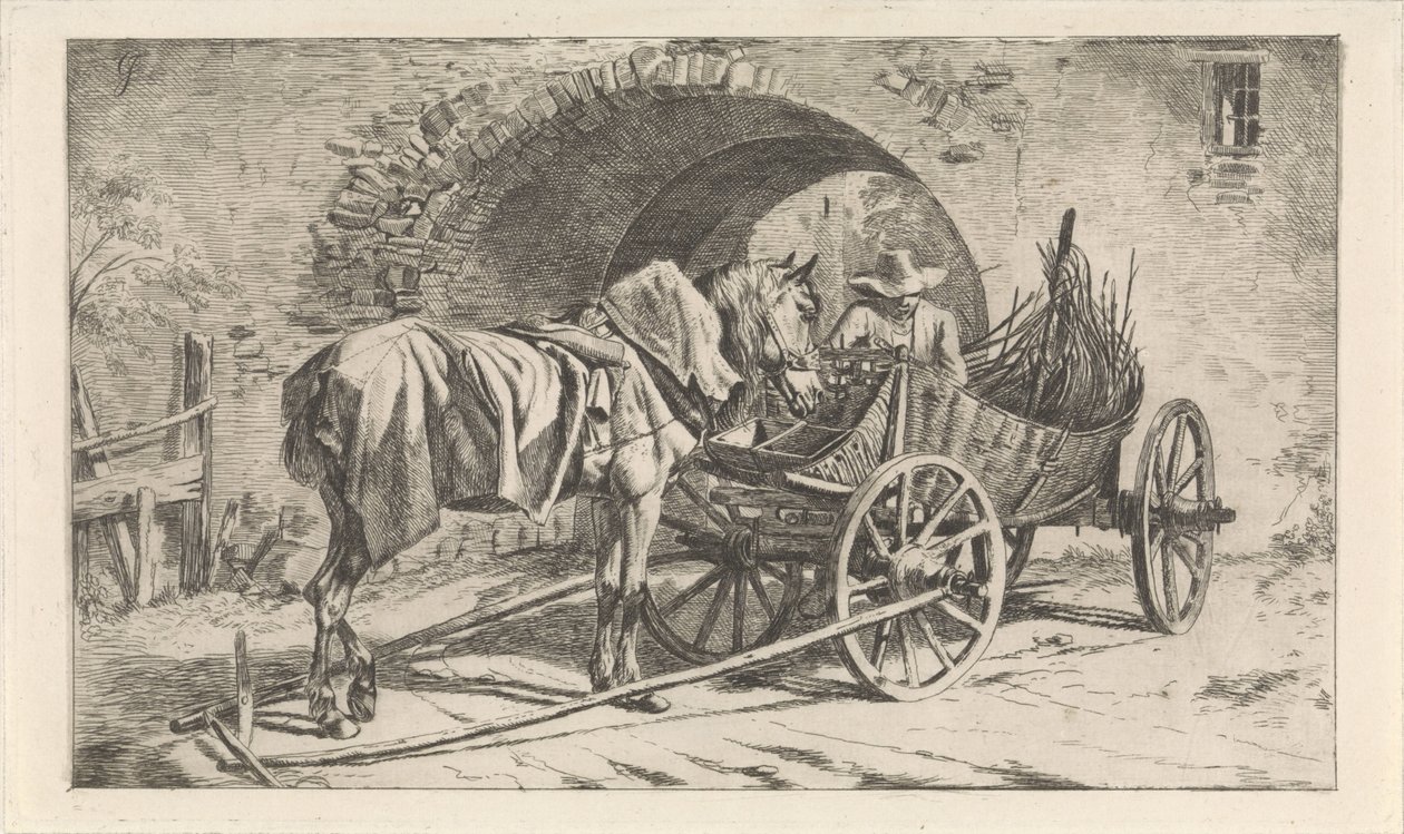 Kulvogn ved en port Kulbil (serietitel) af George Jooss