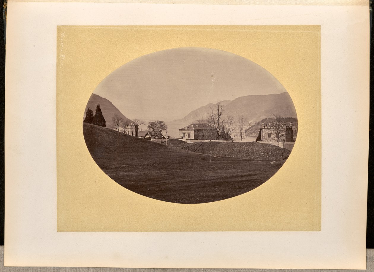 Häuser entlang eines Wasserfrontbereichs, West Point af George Kendall Warren
