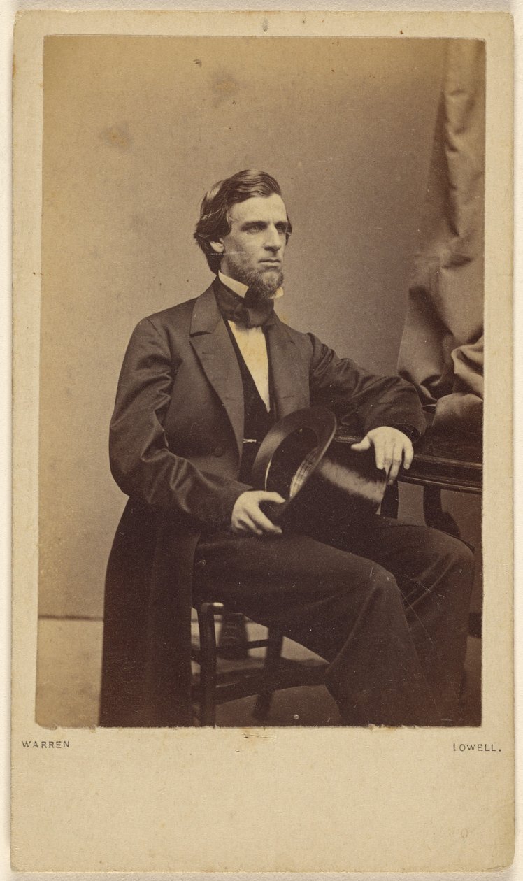 [Mand sidder og holder en høj hat]. af George Kendall Warren