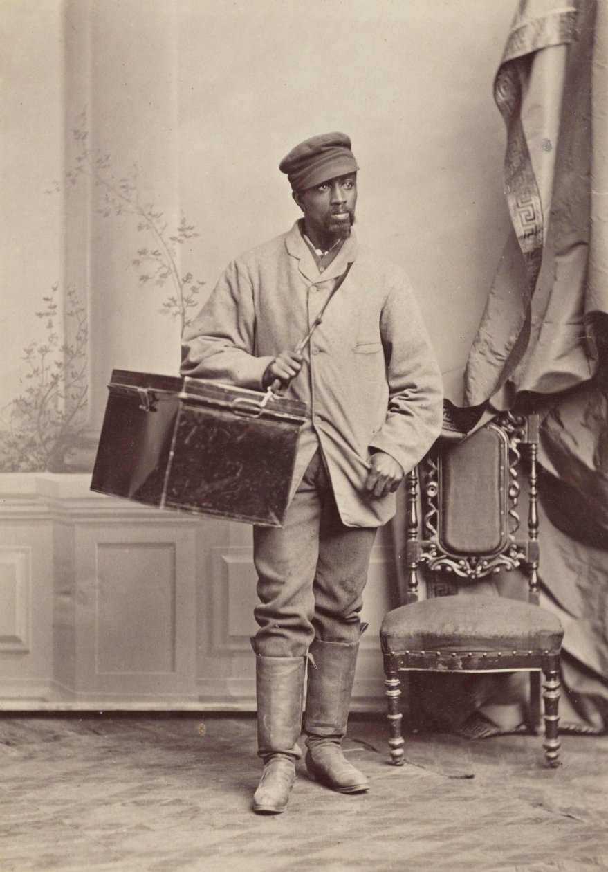 Portræt af en mand, Yale University, ca. 1869 (foto) af George Kendall Warren