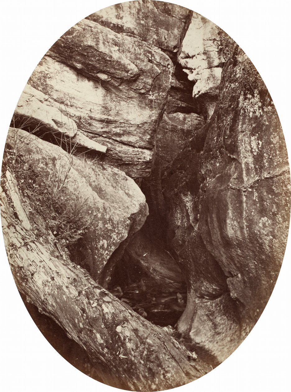 Vandfald nær Williams College, ca. 1870 (foto) af George Kendall Warren