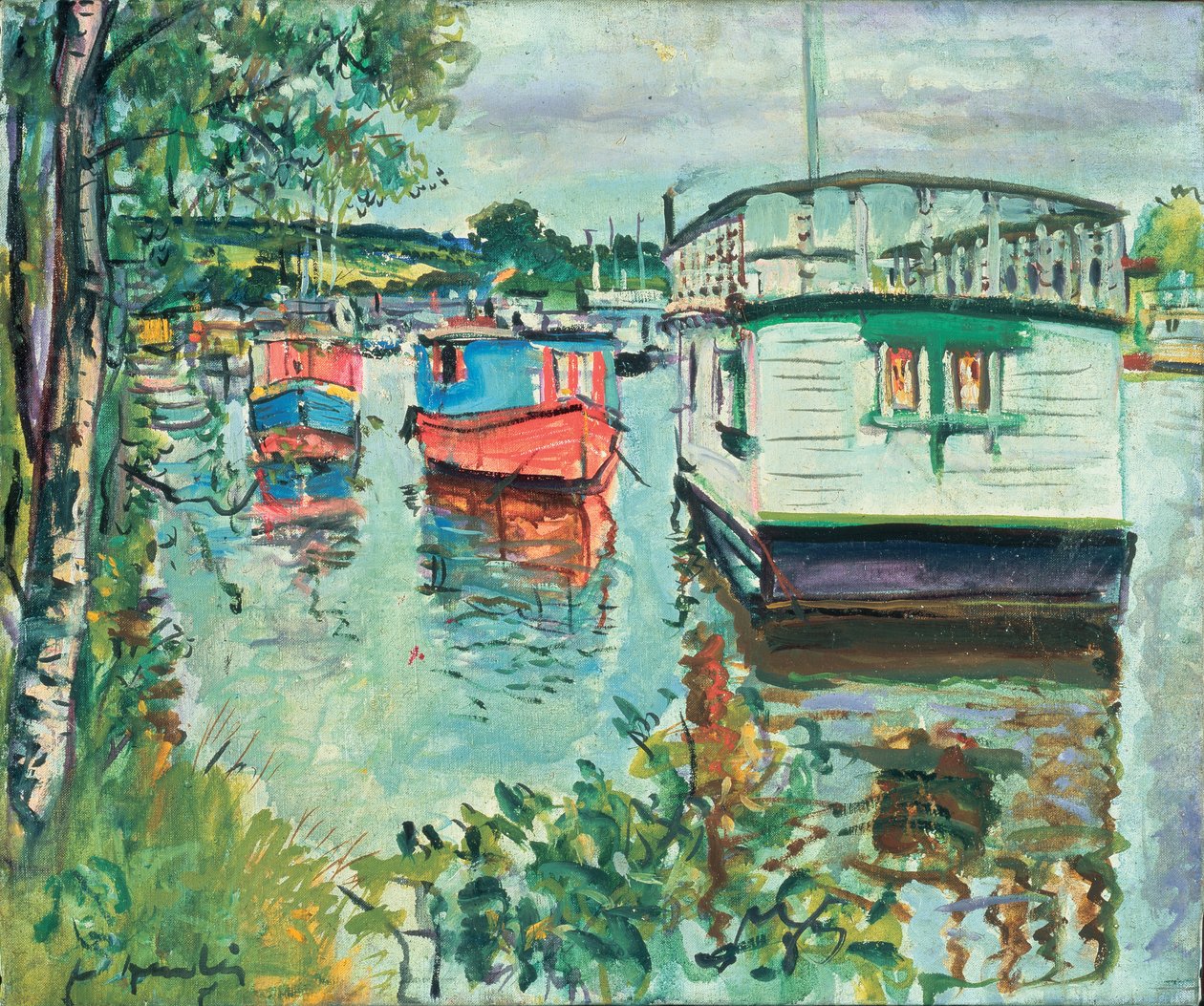 Husbåde, Loch Lomond af George Leslie Hunter