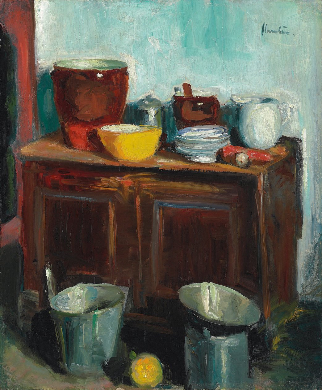 Køkkenredskaber, af George Leslie Hunter