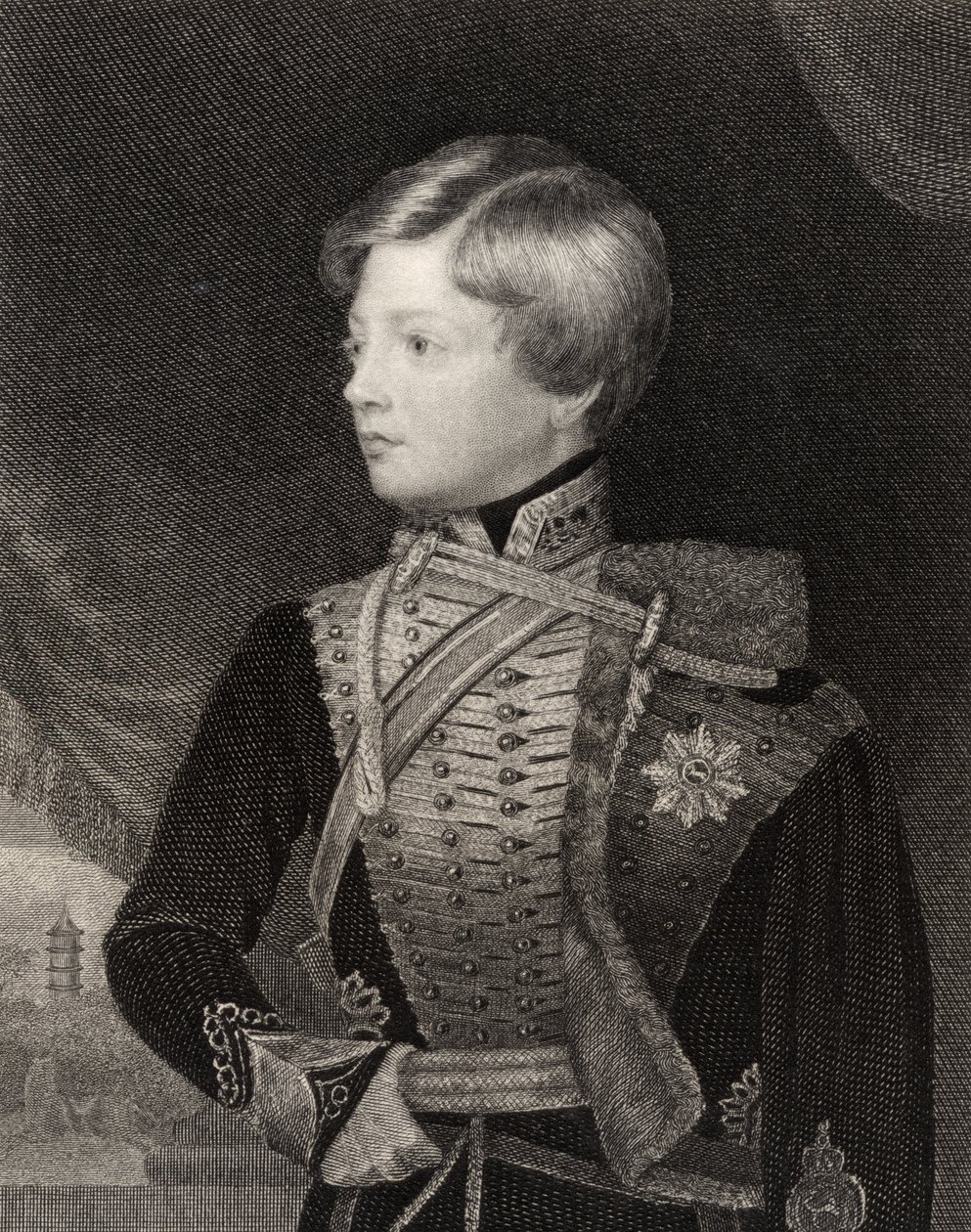George V, konge af Hannover, graveret af T.A. Dean, fra 