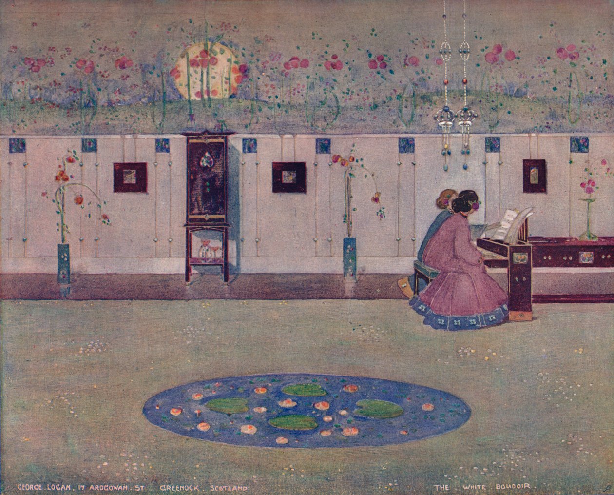 The White Boudoir, c1905 af George Logan