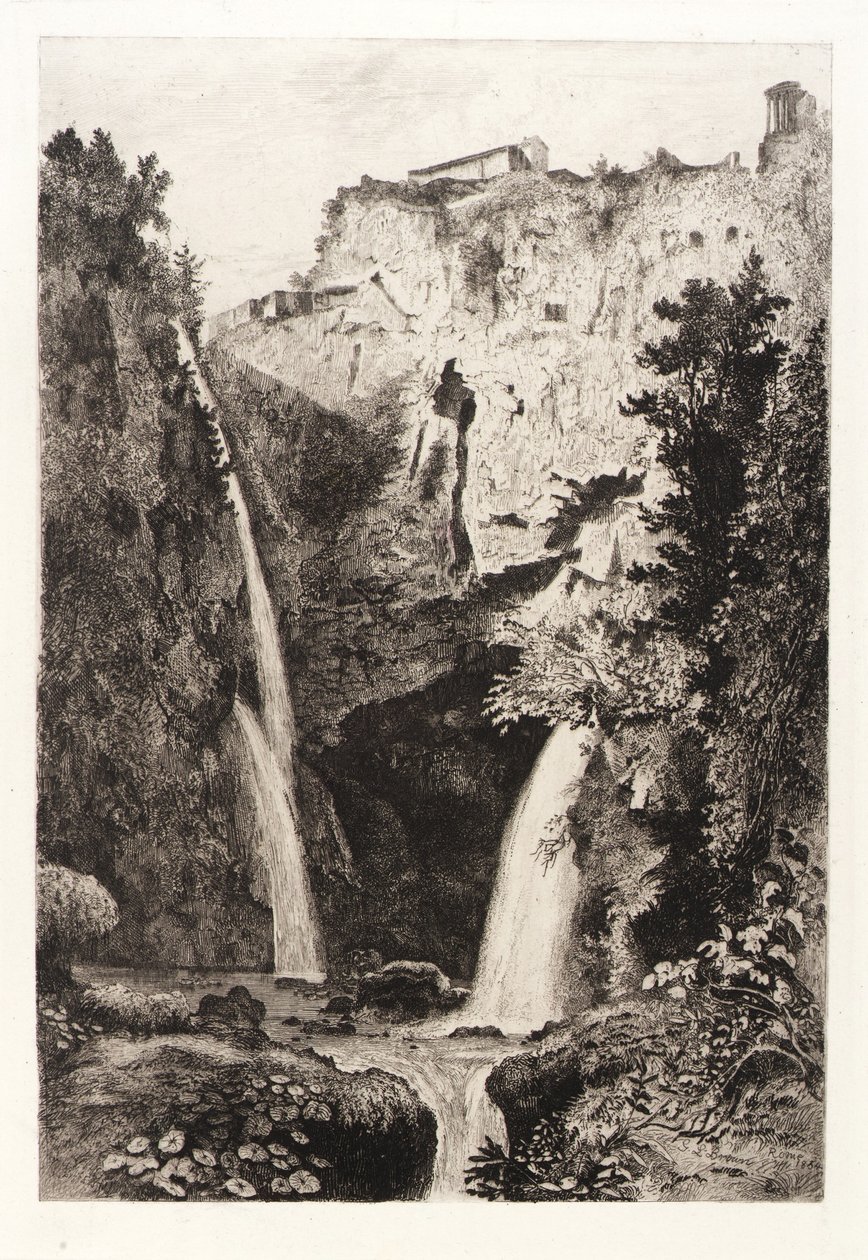 Tivolis vandfald af George Loring Brown