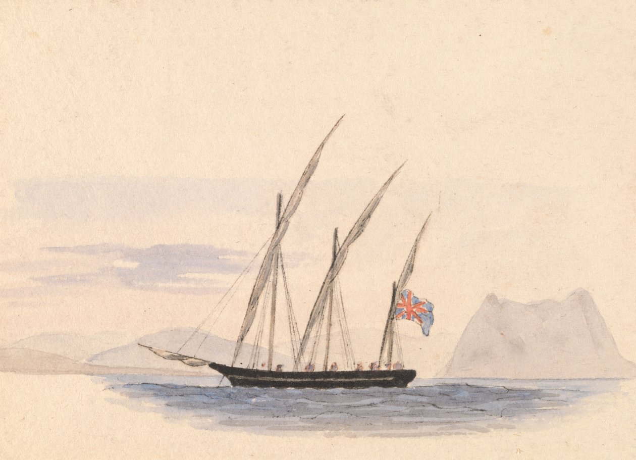 Hos Mystique, Gibraltar af George Lothian Hall