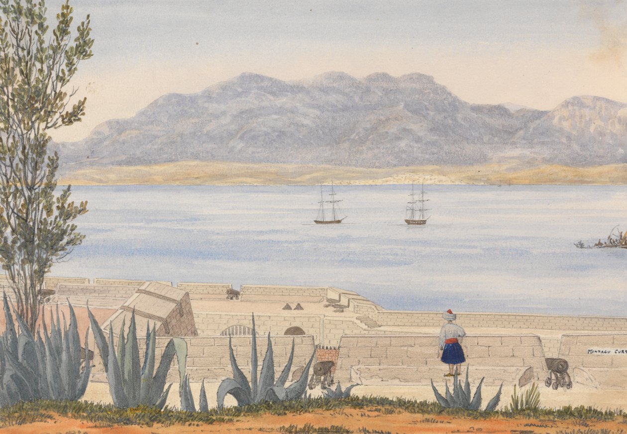 Algeciras fra Gibraltar af George Lothian Hall