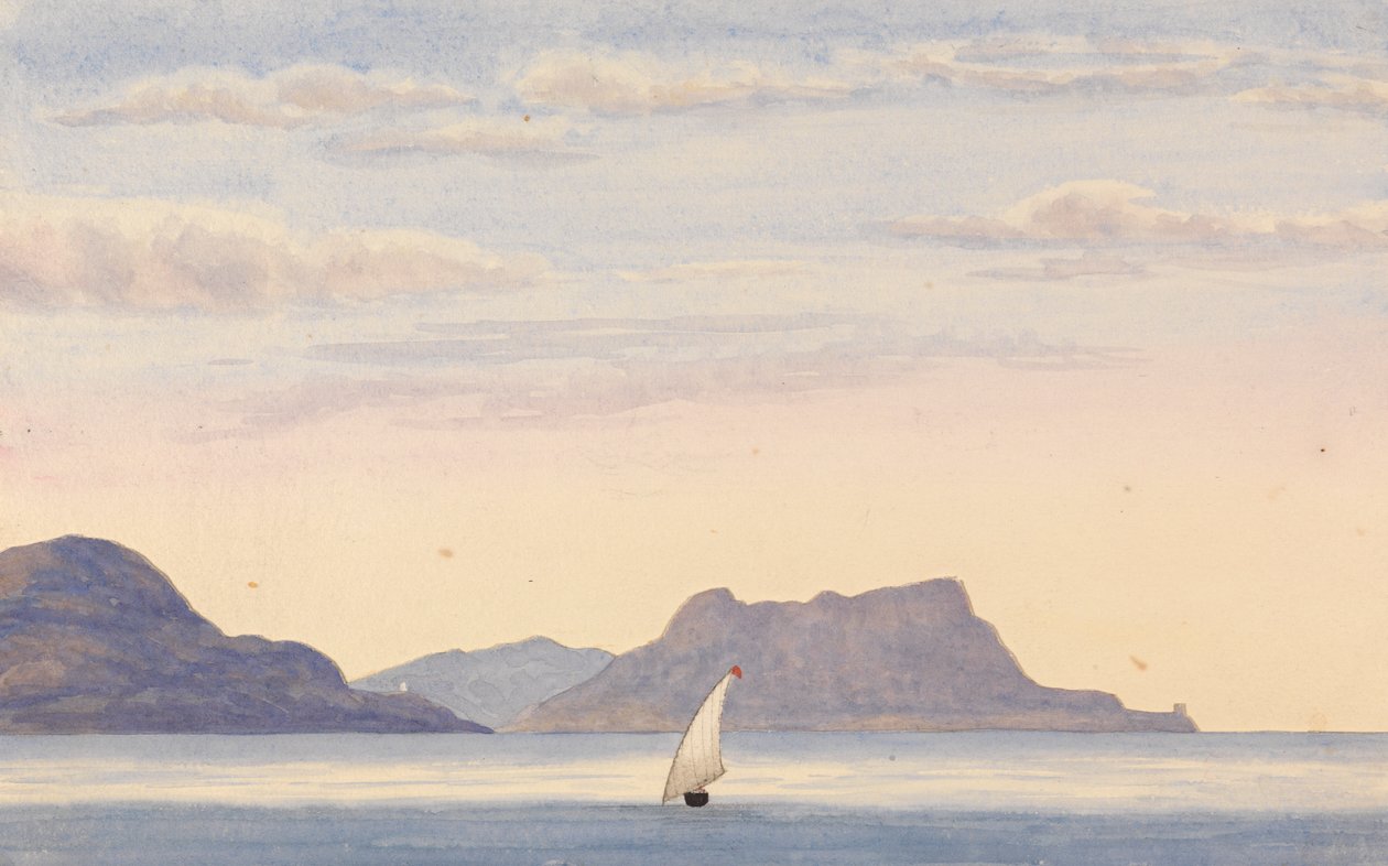 Cabrita Point - Gibraltarklippen af George Lothian Hall