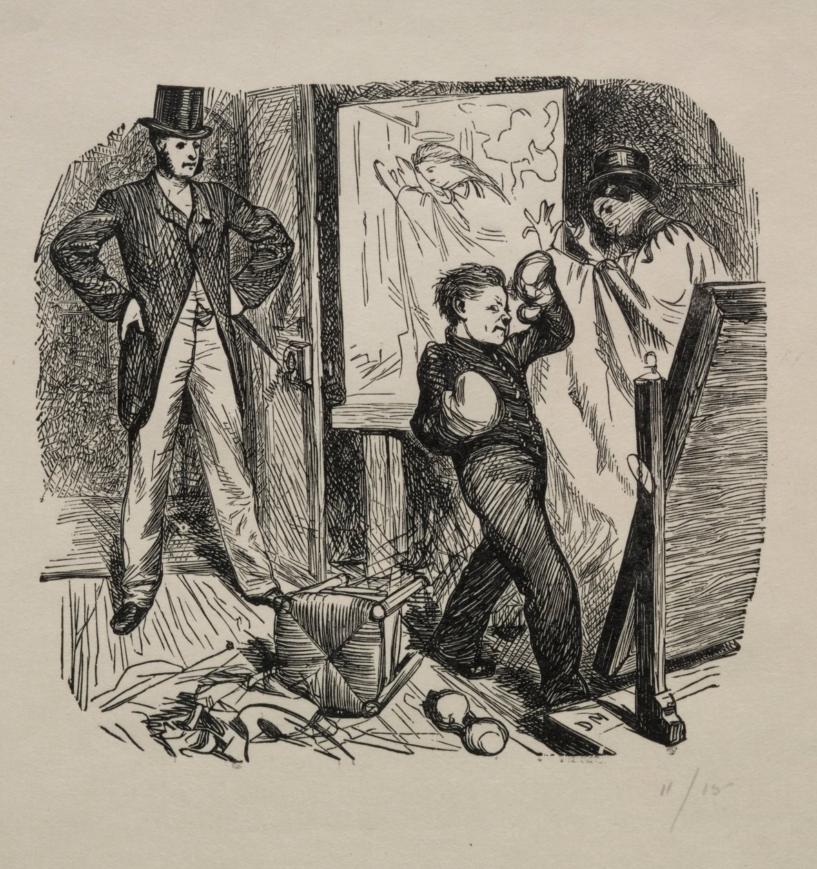 En Kettledrum i Mayfair, 1862. af George Louis Palmella Busson Du Maurier
