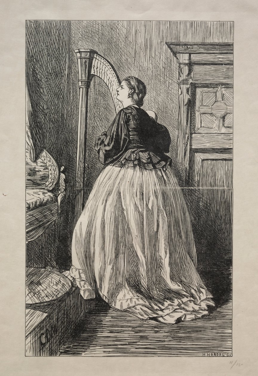 O syng igen den enkle sang, 1862. af George Louis Palmella Busson Du Maurier