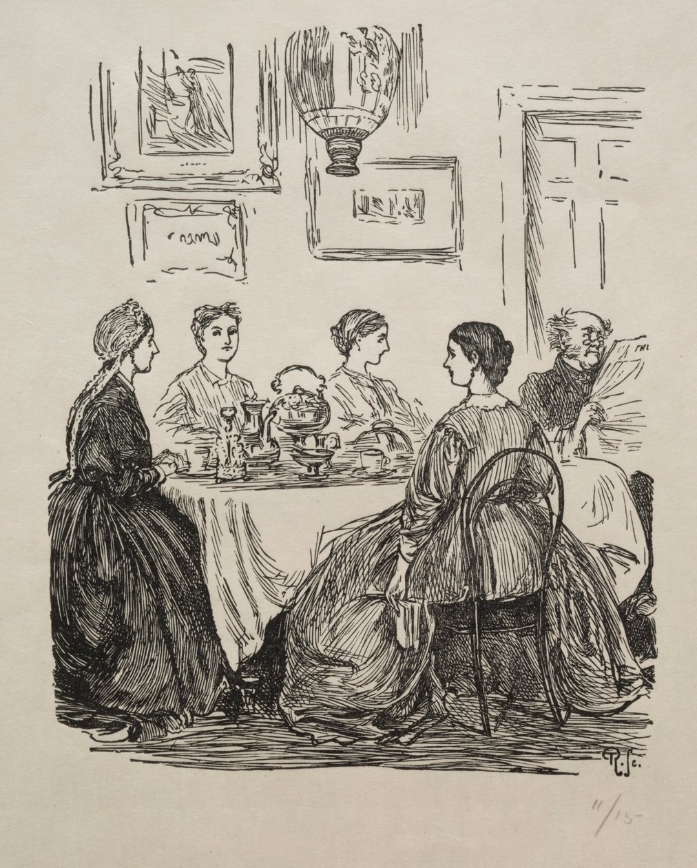 Det årlige spørgsmål - hvor skal vi gå, 1865. af George Louis Palmella Busson Du Maurier
