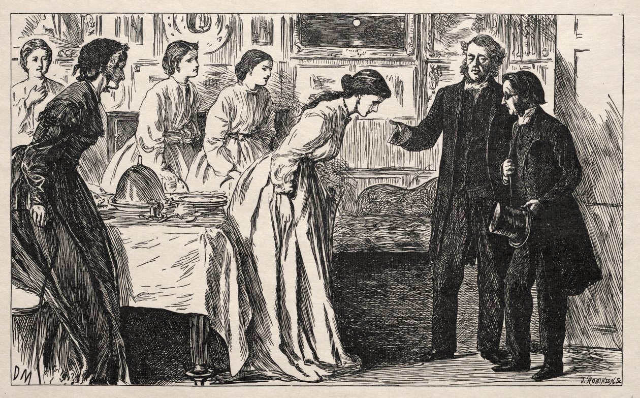 Ønskede en kurat. Snarere en prøvelse for pastor M. Green, 1865. af George Louis Palmella Busson Du Maurier